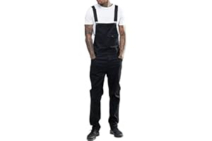 Duohropke Herren Denim Latzhose Overalls Jeanshose Männer Cargo Jeans Retro Jumpsuit Arbeitshose Blau Arbeitslatzhosen Loose Fit Latzanzug Jumpsuit Oversize Lose Jumpsuit Lange Baggy Overall Hose