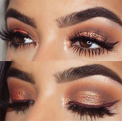 VWH 20 Farbe Lidschatten Palette, Professionell Schönheits Kosmetik Eyeshadow-Nature Glow Schimmern Matt Augen Schatten Kit - 3