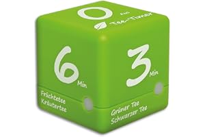 TFA Dostmann Cube Digital Te Timer, digital timer, korttidstagare, te kokning, 38.2041.07, äggväckarklocka, kökstimer
