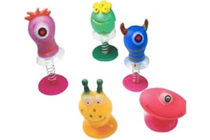 HENBRANDT 6 Assorted Jump Pop Up Monster Toys / Childrens Kids Party Bag Fillers Boys