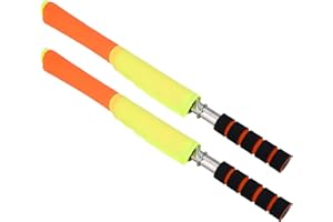 DIOCHE Árbitro Asistente Banderas Linesman Ref 2 Uds árbitro Linesman Bandera con Almacenamiento Esquinero Banderas para Deportes Partido Fútbol Entrenamiento de Hockey