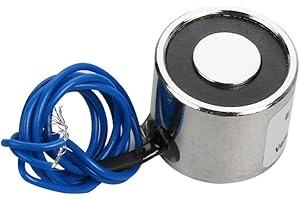 HOSIFIY Elettromagnete, tensione di lavoro 12±2V, il valore massimo di aspirazione è 8Kg/79N, 25 x 20mm L'elettromagnete a ventosa rotonda