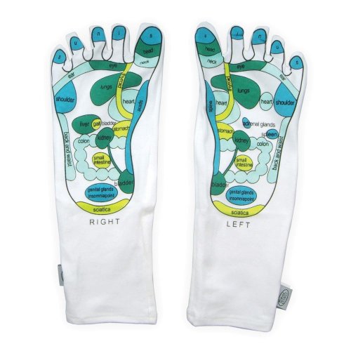 Reflexology Massaging Socks. Cotton moisture socks and moisturizing foot socks for dry skin.