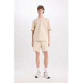 DeFacto Slim Fit Dar Pa&ccedil;a Basic Şort B8674AX25SP