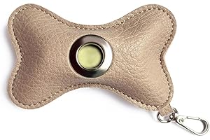 DONGKER Hund Hundekotbeutel Spender, Leder Kotbeutelspender für Hunde mit Reißverschluss und Karabinerhaken für alle Hundebesitzer und professionelle Hundetrainer (ohne Kotbeutel)