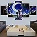 Produktbild Mddrr Wandkunst Leinwand Malerei Für Moderne Wohnzimmer Home Dekorative 5 Stücke Nacht Landschaft Anime Liebe Romantische Modular Bild