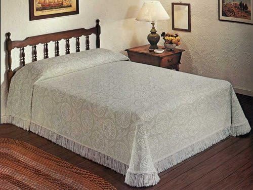 Maine Heritage 7789-K-012 Weavers Heritage Matelasse Bedspread