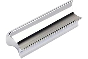 SJLAUX Stainless Steel Guitar Slide Tone Bar for Dobro, Lap Steel Guitar, Hawaiian Guitar, Electric Guitar Accessories - Chrome