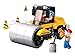 Produktbild Funstones - Bausteine Bau Steine Stein Baustelle Set : Straßen Walze Fahrzeug + Fahrer Mänchen + Arbeiter Figur + Zubehör