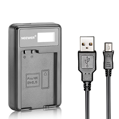 Neewer Chargeur de Batterie USB pour EN-EL15 Batterie Rechargeable pour Nikon D600 D610 D7000 D7100 D750 D800 D800S D800E D810 reviews Neewer Chargeur de Batterie USB pour EN-EL15 Batterie Rechargeable pour Nikon D600 D610 D7000 D7100 D750 D800 D800S D800E D810