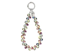 RUIYDZ Glänzend Kristall Handykette Perlen Handyband Schlüsselband Kurz Kristalle Handyketten Schlüsselanhänger Armband Handschlaufe Handys Band für Handyhülle Phone Strap Phone Lanyard Keychain Bag Charms