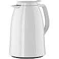 EMSA 517004 Mambo Insulated Jug 1.0 L High-Gloss White 100% Leak-Proof Keeps Hot for 12 Hours/Cold for 24 Hours