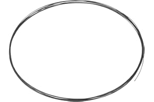 sourcing map Tungsten Wire, 99.95% High Purity Tungsten Wire 0.1mm Dia x 4 Meter Length Tungsten Filament Metal Coil for Light Bulb Production Electronics Industry