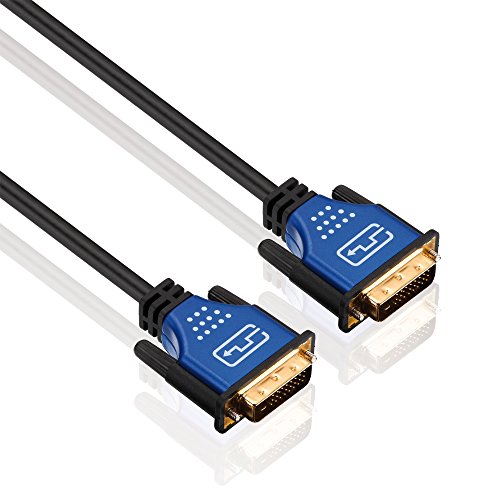 deleyCON 12.5m HQ DVI zu DVI Kabel – DVI-D Dual Link – 1080p / Full-HD / 3D Ready – DVI auf DVI Adapterkabel – 12.5 meter - 6