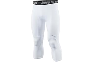 ARSUXEO Rajstopy kompresyjne 3/4 męskie legginsy do biegania spodnie capri sport siłownia K75