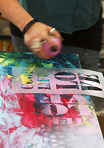 Schablone – WANDSCHABLONE – Strukturschablone – Airbrushschablone XL – SCHMETTERLINGE im SCHWARM – von zAcheR-fineT - 9