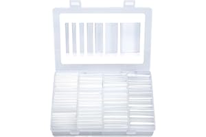 Offgridtec Schrumpfschlauch Set 3:1 Verhältnis, 275 vorgeschnittene Stücke, 45mm Länge, Doppelwandig mit Kleberbeschichtung, für Kabelisolierung & Lötstellen, verschiedene Durchmesser, transparent