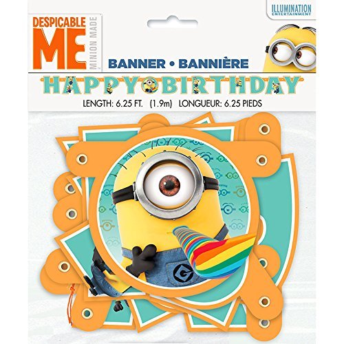 Minions – Buchstaben-Girlande / Letter-Banner – Ich einfach unverbesserlich - Geburtstag & Party