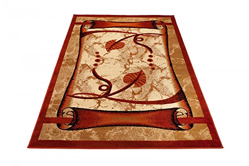 TEPPICH KLASSISCH SEHR BUNT wunderschöne Muster PERFEKT INS WOHNZIMMER in ROT/Terrakotta (240 cm x 330 cm) - 5