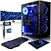 Produktbild VIBOX Nebula GLR780-101 Komplett-PC Paket Gaming PC - 3,8GHz AMD Ryzen 8-Core CPU, GTX 1080, leistungsfähig, Desktop Gamer Computer mit 2 Spielgutscheine (Inklusive For Honor Code), 3x Dreifach 22" Monitor, Gamer Tastatur & Mouse, Windows 10, Blau Innenbeleuchtung, lebenslange Garantie* (3,4GHz (3,8GHz Turbo) AMD Ryzen 7-1700X Octa 8-Core Prozessor CPU, Nvidia GeForce GTX 1080 8GB Grafikkarte, 16GB DDR4 2133MHz RAM, 2TB Festplatte, 600W 85+ Netzteil, Gamemax Gehäuse, AM4 Mainboard)