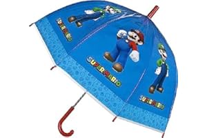 SRV Hub Paraguas de cúpula de PVC para niños, cómodo paraguas de campana para niños, paraguas resistente al viento para niñas y niños, mantiene a los atletas jóvenes secos y felices de 3 a 7 años