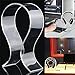 Produktbild Interesting® Transparente Acryl Kopfhörer Stand Kopf montiert Kopfhörer Schreibtisch Display Halter