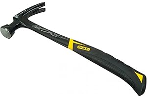 STANLEY - FATMAX Stanley FMHT1-51278 20oz Fatmax Antivibe Steel Hammer-Rip Claw, Black/Yellow, 570g