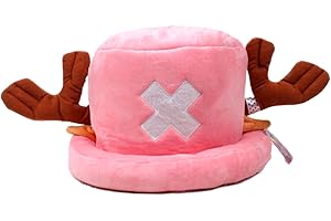 BSNRDX Gorra de Anime Tony Tony Chopper Cosplay Escuela la Gorra Niños Casual Sombrero Visera Hat para Niños Visera Sombreros para el Sol para Adultos, niños y Adolescentes y Fan (Rosa)