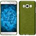 Produktbild PhoneNatic Case für Samsung Galaxy J5 (2016) J510 Hülle Silikon pastellgrün brushed + 2 Schutzfolien