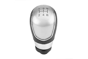 QIILU Manopola del Cambio Auto Manopola Cambio Auto 5 Marce Pomello Leva Cambio 5 Velocità Pomello del cambio del cambio per Auto Testa del Cambio 5 Marce Universale per Ford Focus Fiesta mk7 2008-2013