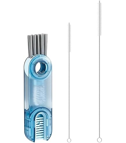 10 Spazzole Per Pulizia Cannucce Lunghe 21,6 Cm - In Acciaio Inox 304 E Nylon - Per Biberon, Borracce Yeti, Tazze Stanley, Tubi E Cannucce Riutilizzabili - 4