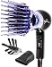 Xculpter Wild - Mini Straightening Hair dryer - Two Brushes - Blue