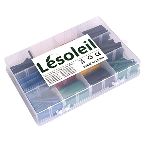 LESOLEIL 280 Stück Schrumpfschläuche Schrumpfschlauch Auto Electrical Wire Kabel Schläuche Schlauch-Sleeving Wrap mit Box - 5