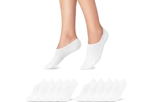 SOCKENKAUF24 Lot de 10 Paires Socquette Femme Homme Chaussettes Basses Invisibles Coton