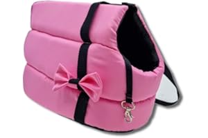 Odolplusz elegancka torba dla psów/kotów, nadaje się do prania – mała/średnia/średnio-duża, rozmiar XS, S, M, L, torba do noszenia psa, torba transportowa (różowa)