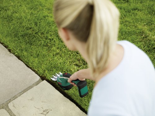 Bosch DIY Akku-Grasschere AGS 10,8 LI, Akku, Ladegerät, Grasscherblatt, Karton (10,8 V, 10 cm Messerbreit) - 3
