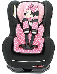 Mycarsit - Silla de coche disney grupo 0+/1 de 0 a 18 kg - fabricación 100% francesa - 3 estrellas test tcs - 7 colorido - reposa cabeza y asiento tapizado y acolchado.