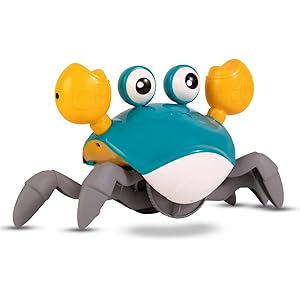 Bumtum Crawling Crab Musical Toy with LED Lights & Rechargeable Battery, Electronic Walking Moving Toy | Interactive Early Learning and Entertainment Toys for Kids,Toddlers & Infants