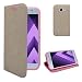 Produktbild Samsung Galaxy A5 2017 Case Gold Design Kunstleder Buch Flip Tasche Case Hülle Gadget Boxx