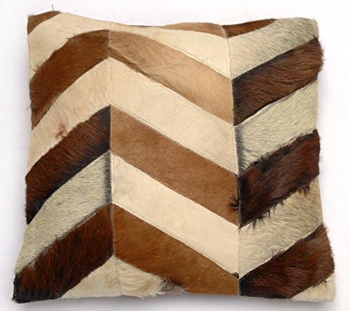 Natural Cowhide Luxurious Patchwork Hairon Cushion/Pillow Cover (15''x 15'')A217