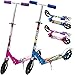 Produktbild Scooter mit Aluminium-Lenker Roller ABEC 9 Lager klappbar 200mm höhenverstellbar in pink