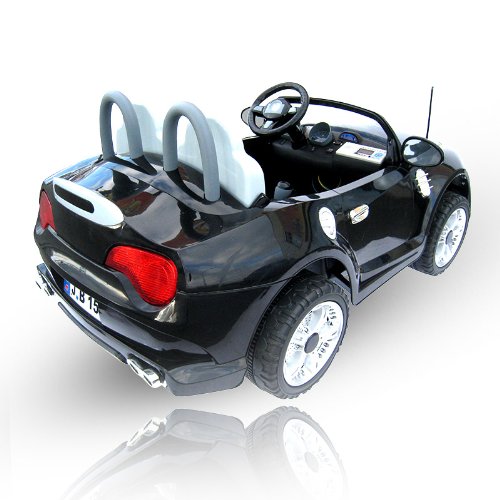 Kinder Elektroauto 2-Sitzer B15 mit 2 x 45 Watt Motor EXTRA GROß Elektro Kinderauto Kinderfahrzeug (schwarz)