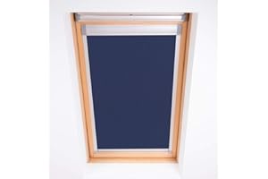 BLOC BLINDS Bloc Skylight Blind for Velux Roof Windows Blockout, Navy, M04