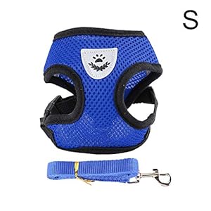 CuiGuoPing Arnés de Malla para Mascotas, Chaleco Ajustable, poliéster, para Perros pequeños y medianos