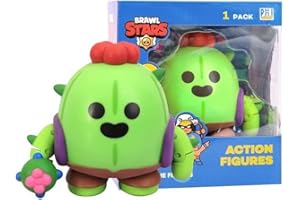 Brawl Stars SPIKE Figurka kolekcjonerska, 10 cm, wysoka figurka kolekcjonerska, zabawki licencjonowane P.M.I. | Supercell | prezent dla gracza wideo, figurka przegubowa