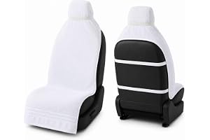 VVIP BAGDA A NEW 100% Solid Large Luxury All CAR Seats Cotton Towel Car Seat Towel Cover Comfortable Driving SUV,Sports, (Pack of -1) (White)