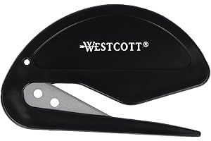 Westcott Letter Opener with Safety Handle | Extra Sharp Letter Opener with Stainless Steel Blade | Ergonomic Safety Handle | Opens Letters Easily and Cleanly | E-29699 00