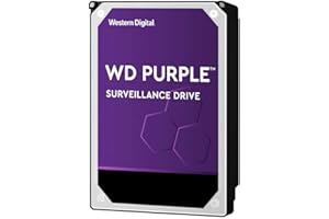 Western Digital WD Purple 8TB para videovigilancia - 3.5 Pulgadas SATA 6 GB/s Disco Duro con tecnología AllFrame 4K - 360TB/yr, 256MB Cache 7200rpm - WD82PURZ