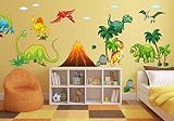 017 Wandtattoo Dinosaurier T-Rex Urzeit Brachiosaurus in 6. Größen (1250 x 700 mm) - 3