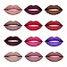 ROPALIA 15 Colors Matte Nude Lip Gloss Scrub Bottle Non-stick Cup Cosmetic Lipstick